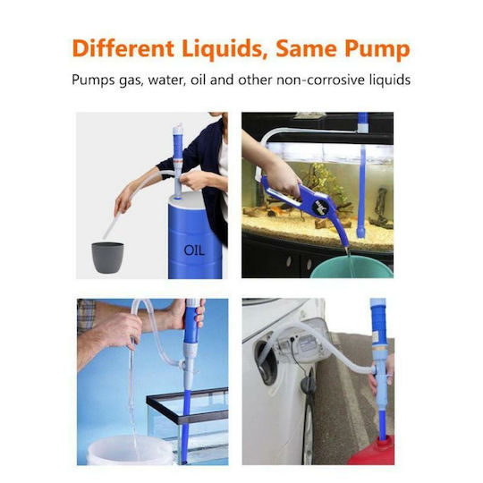 Plastic Battery Powered Oil & Water Pump Blue