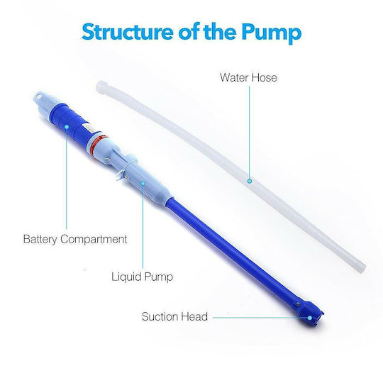 Plastic Battery Powered Oil & Water Pump Blue