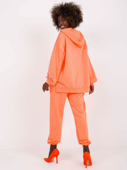 Ex Moda Damen-Sweatpants-Set Orange