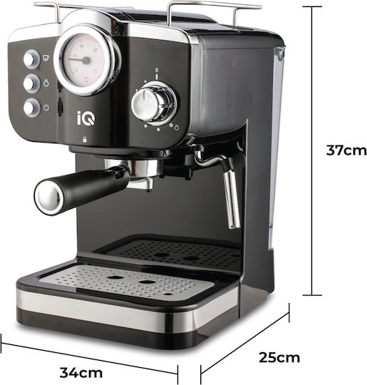 IQ Automatic Espresso Machine 1100W Pressure 20bar Black CM-175