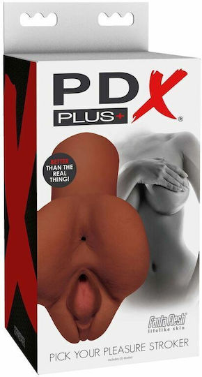 Pipedream Pdx Plus + Perfect Pussy Double Stroker Masturbator Butt / Vagina D-228483