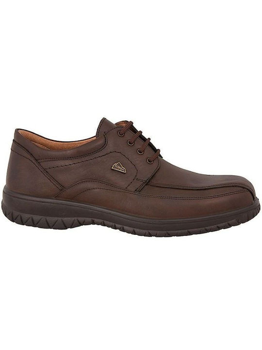 Boxer Men's Leather Casual Shoes Brown