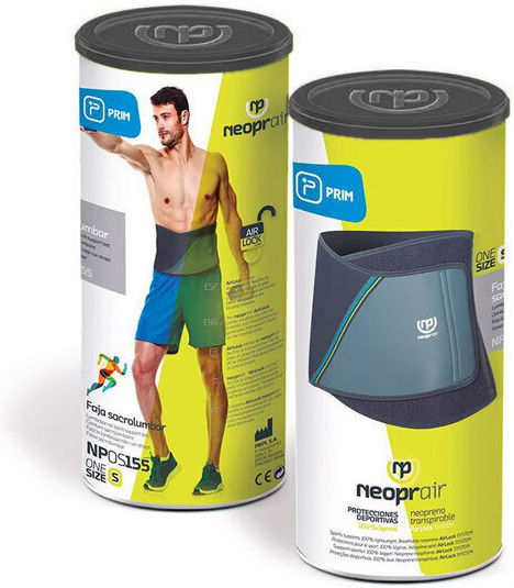 Prim Neoprene Elastic Back Brace for Pain Relief with Stays in Blue Color