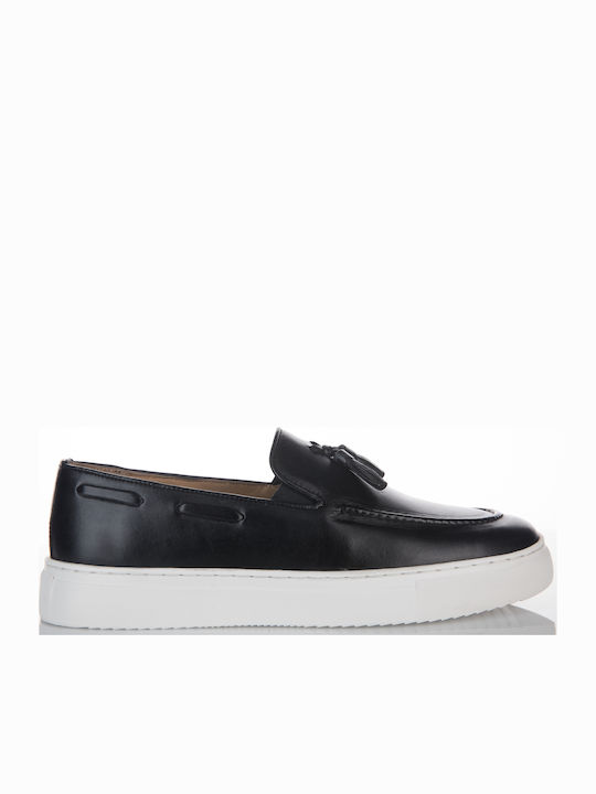 Men's Leather Moccasins Black