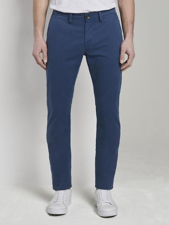 Tom Tailor Herrenhose Chino Elastisch in Slim Passform Marineblau