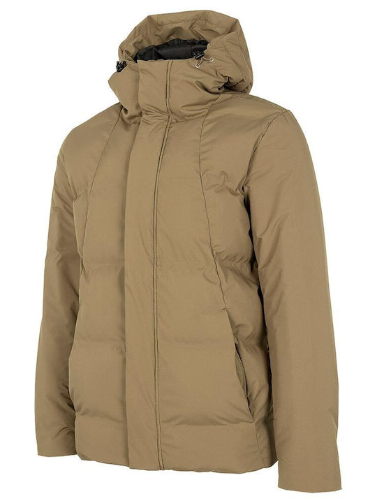 4F Herren Winter Jacke Puffer Beige