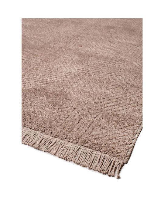 Viokarpet Dorothea 1212A-55 Rug Rectangular with Fringes Vison 67741