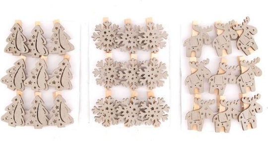 Synchronia Weihnachtliche Klammer 9cm
