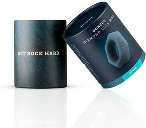 Boners Cock Diamond Ring Grey