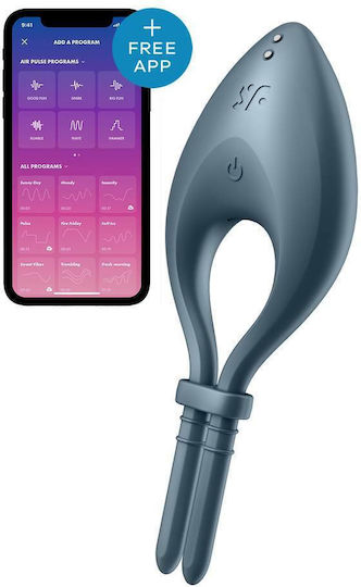 Satisfyer Bullseye Ring Vibrator Grey