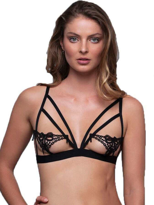 Milena by Paris 10161 Bralette Sexy Σουτιέν Μαύρο