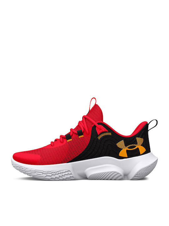 Flow Futr X 2 Low Basketball Shoes Bolt Red / Black / Orange Shock