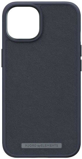 Njord Leather Back Cover Δερμάτινο 2mm Μαύρο (iPhone 14)