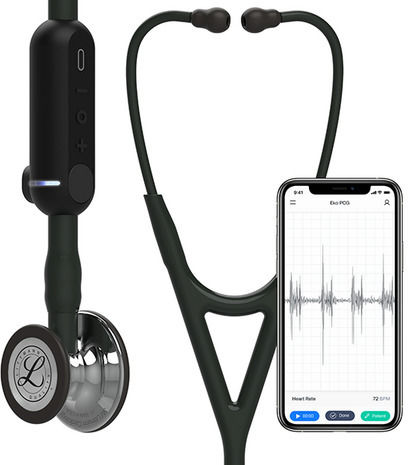 3M Core Digital Cardiologie Stetoscop Non Chill cu două capete Negru