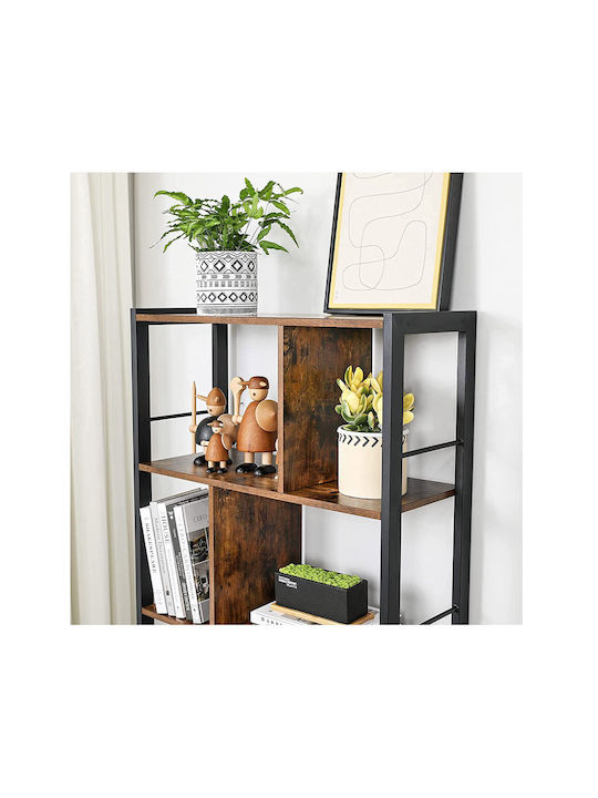 Bookcase Dark Brown 74x30x154.5cm
