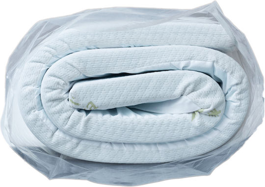 Como felt & wadding producers Mattress Topper Aloe Vera Super Double Memory Foam Infused with Aloe , Removable Cover & Elastic Straps 160x200x4cm