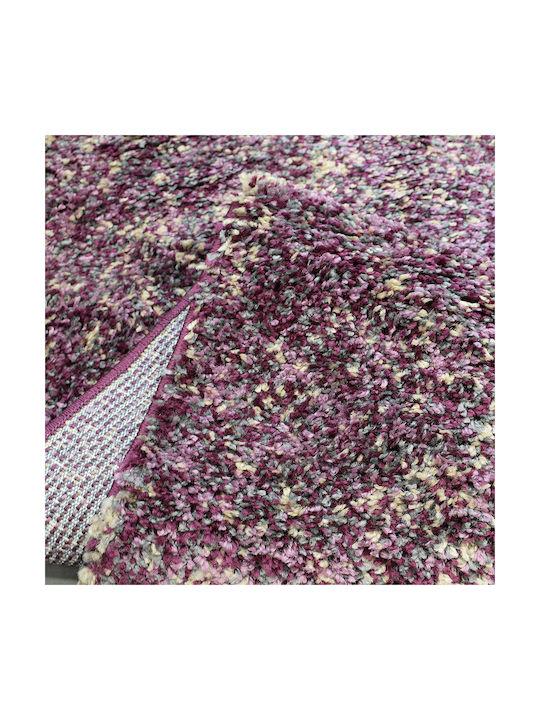 Lanudo 4500A Shaggy Bedroom Rugs Set Lila 3pcs