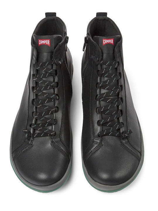 Leather Black Men's Boots