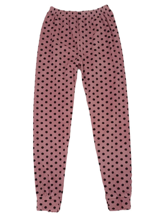 Women's Fleece Pyjamas Lovelx Dusty Pink 2324