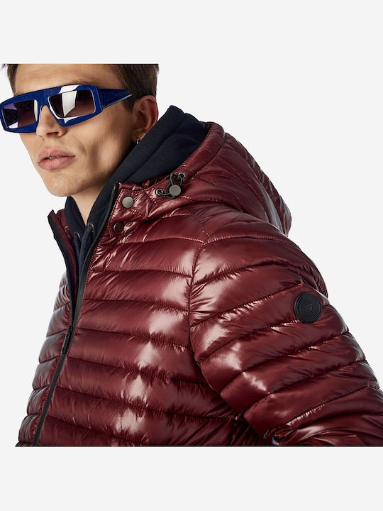 Winter Jacke Puffer Burgundisch