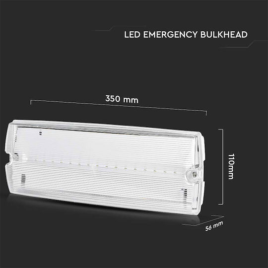 V-TAC LED Εφεδρικό Φωτιστικό Ασφαλείας με Τροφοδοσία Μπαταρίας και Τηλεχειριστήριο