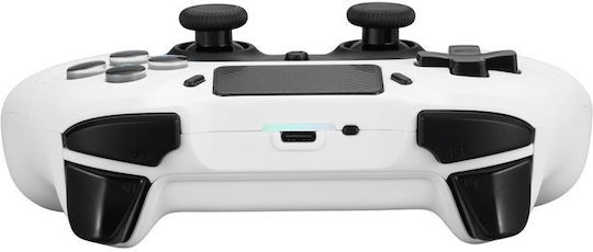 Deltaco GAM-139-W Ασύρματο Gamepad για PS4 Λευκό