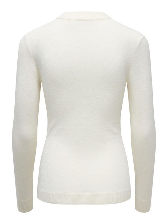 Only Women's Long Sleeve Pullover White
