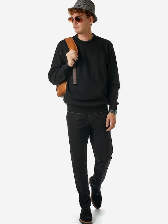 Trousers Chino Elastic in Regular Fit Black