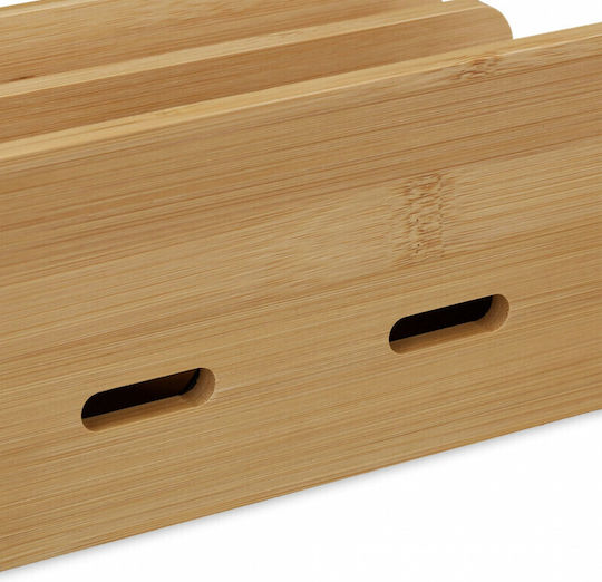 Relaxdays Bamboo Βάση Γραφείου για Κινητό Natural