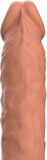 Dream Love VirilXL Penis Extender Extra Comfort Sleeve V5 Penis Extension Brown 11cm