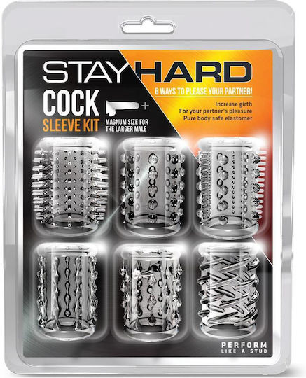Blush Stay Hard Cock Sleeve Kit Προέκταση Πέους Διάφανη