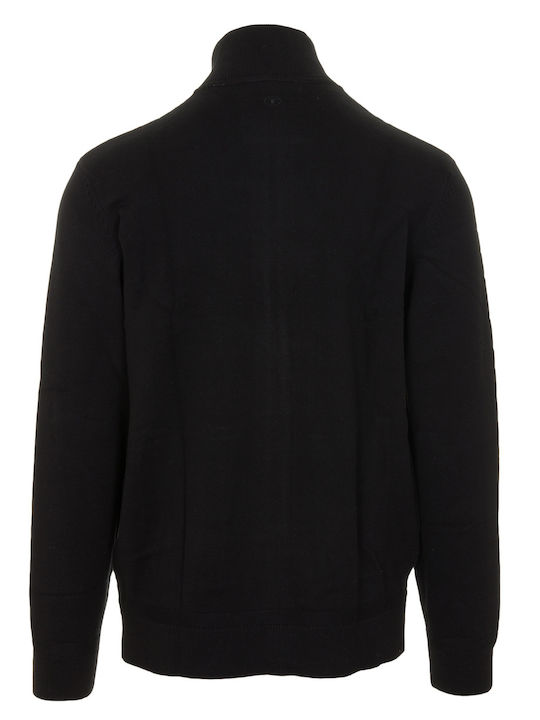 Tom Tailor Men's Cardigan with Zipper Black