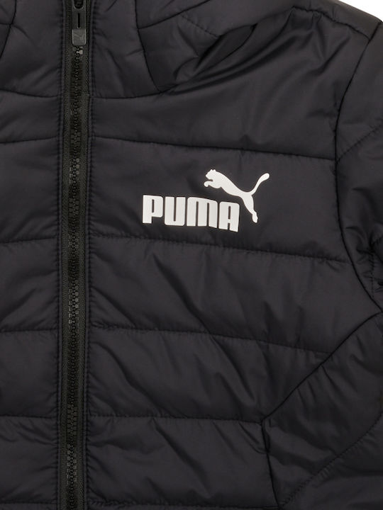Kids' Sports Jacket Short with Hood Black