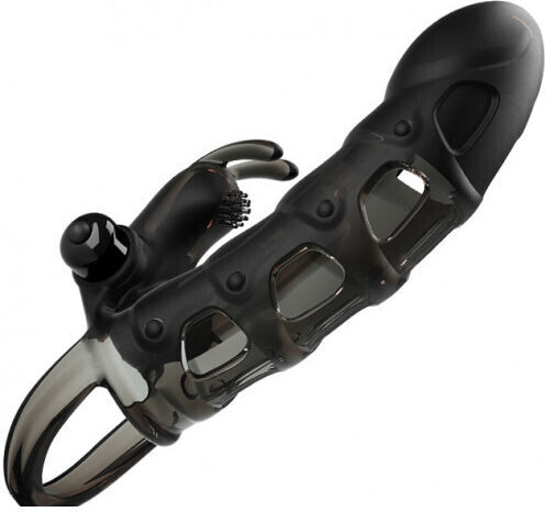 Pretty Love Cuper Προέκταση Πέους με Δόνηση Black 19cm