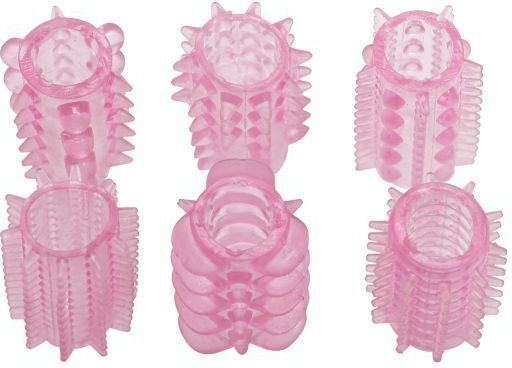 Toyz4lovers Timeless Pleasure Sleeves Προέκταση Πέους 6τμχ Pink