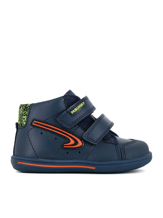 Kids Boots with Velcro Blue