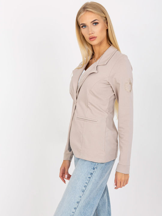 Och Bella Damen Blazer Beige