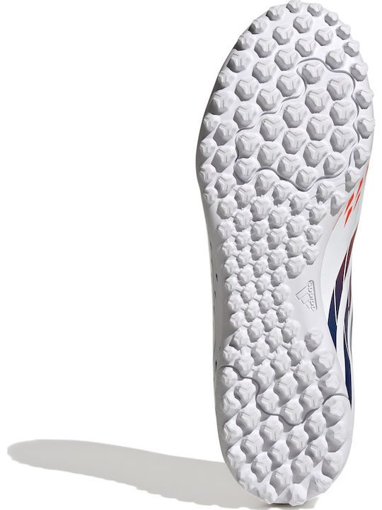adidas Predator Edge.4 Football Shoes with Molded Cleats Cloud White / Solar Yellow / Power Blue