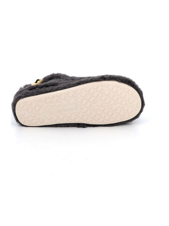 Damen Hausschuhe Anatomic Graue Stiefeletten