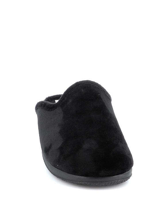 Ανδρικές Παντόφλες Με Fleece Μαύρες
