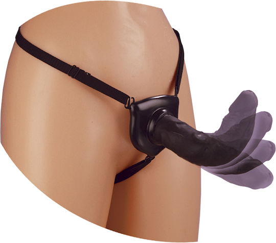 Pipedream Fetish Fantasy Posable Partner Strap-On Gurtzeug mit Dildo 18cm in Schwarz Farbe