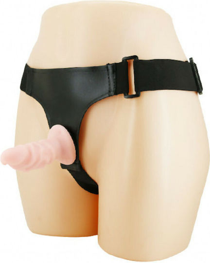 Baile Jessica Strap On Harness with Dildo 17cm in skin color 2pcs