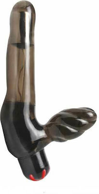 Pipedream Fetish Fantasy Series Vibrating Strapless Strap-On Trägerlos mit Doppelter Dildo 18cm und Vibration in Schwarz Farbe