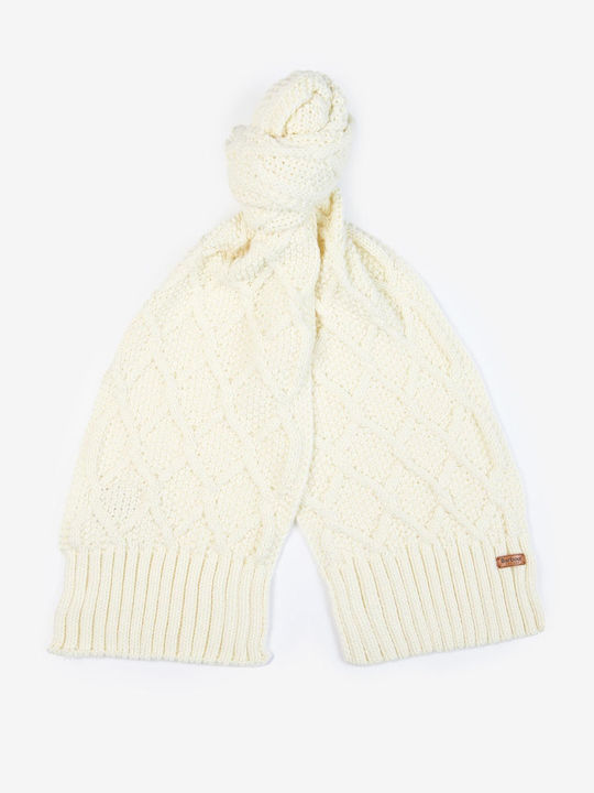 Barbour Ridley Knitted Beanie Cap White LGS0075CR11