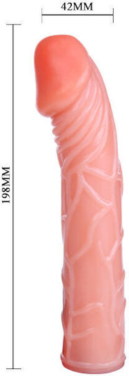Baile Ultra Passionate Harness Harness with Dildo 19.7cm in skin color