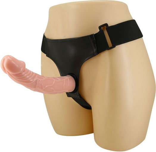 Baile Ultra Passionate Harness Harness with Dildo 19.7cm in skin color
