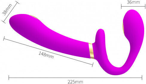 Pretty Love Thunderbird Trägerlos Strap On mit Dildo 14.8cm in Rosa Farbe