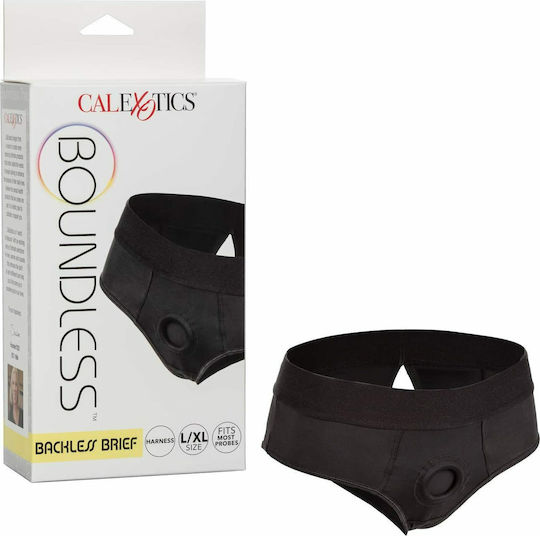 Calexotics Boundless Backless Briefs Underwear in Black Color