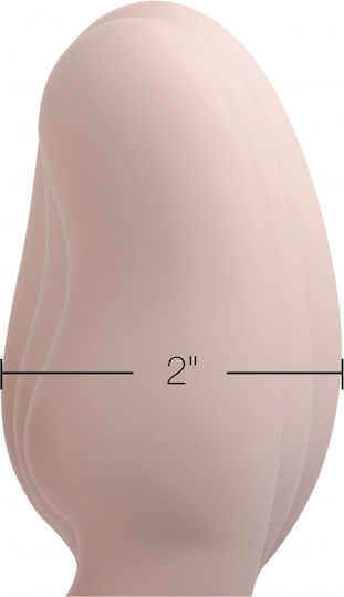 XR Evoke Ergo-Fit Strapless Strap-On Strapless Strap On με Dildo με Δόνηση στο χρώμα του δέρματος