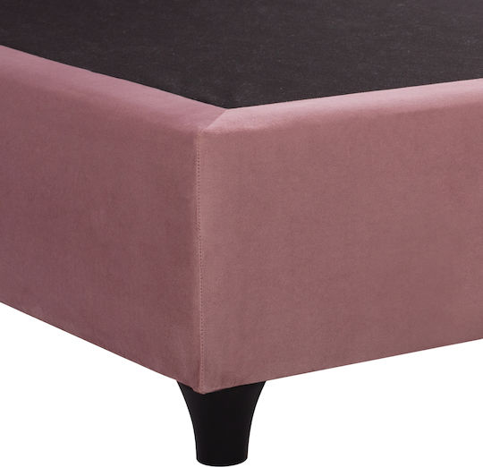 Milo Double Bed Upholstered with Fabric Sapio Apple for Mattress 120x200cm